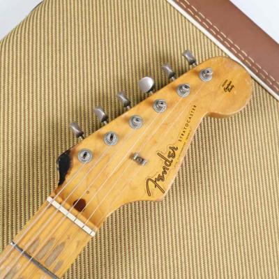【中古】 エレキギター Fender Custom Shop 1956 Stratocaster Closet Classic Mod. 1999年製 Vintage Noiselessピックアップへ交換 プライベートレリック ヘビーレリック風 フェンダー ストラトキャスター ヘッド画像