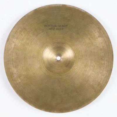 【中古】 ボトムのみ ハイハットシンバル ジルジャン ZILDJIAN A Zildjian NEW BEAT HIHAT BOTTOM 14インチ 本体画像 裏