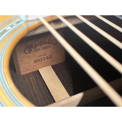 【中古】 アコースティックギター Martin D-41 2001年製 マーチン D41 ドレッドノート 刻印
