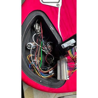 【中古】 エレキベース 5弦ベース EDWARDS by ESP E-T-170BD See Thru Pink L’Arc〜en〜Ciel tetsuya エドワーズ 2019年頃製造 配線