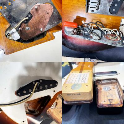 【中古】 エレキギター Fender USA American Standard Telecaster 3TS MOD 1989年製 リンディフレーリンピックアップ搭載 フェンダー アメリカンスタンダード テレキャスター 内部