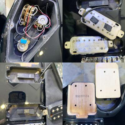 【中古】 エレキギター 7弦ギター ESP M-SEVEN Black 666mm エクストラロングスケール 内部