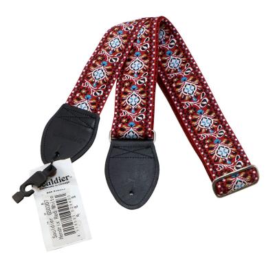 Souldier ソルジャー Hendrix Red/White GS0307 ギター ベース ストラップ