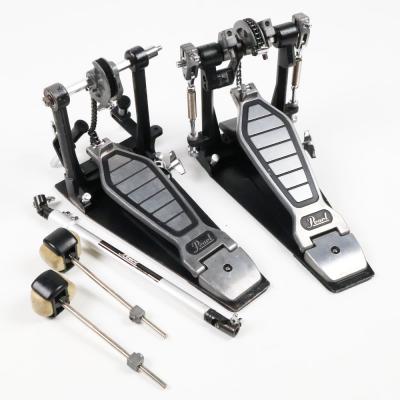 【中古】 ドラムツインペダル パール Pearl P-101P & P-101TW ドラムツインペダル
