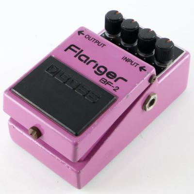 【中古】 フランジャー BOSS BF-2 Flanger Made in Japan 銀ネジ ボス ギターエフェクター 右サイド