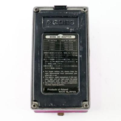 【中古】 フランジャー BOSS BF-2 Flanger Made in Japan 銀ネジ ボス ギターエフェクター 裏面