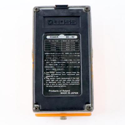 【中古】 ディストーション エフェクター BOSS DS-1 Distortion 1980年製 Made in Japan Silver Screw 銀ネジ ギターエフェクター 裏面