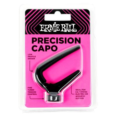 ERNIE BALL アーニーボール 9631 PRECISION CAPO BK ギター用カポタスト スクリュー式