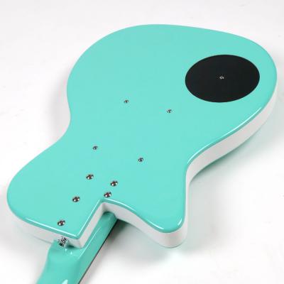 【訳あり】アウトレット 旧仕様ヘッド Danelectro ダンエレクトロ 56 SINGLE CUTAWAY AQUA エレキギター ネックヒール側