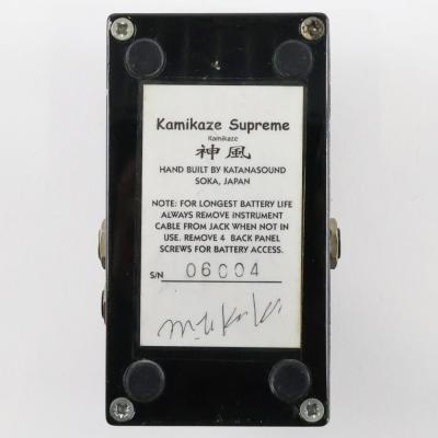 【中古】 オーバードライブ エフェクター KATANASOUND Kamikaze Supreme 神風 ギターエフェクター 本体画像 裏