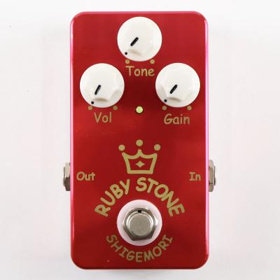 【中古】 オーバードライブ エフェクター SHIGEMORI RUBY STONE シゲモリ ギターエフェクター 正面