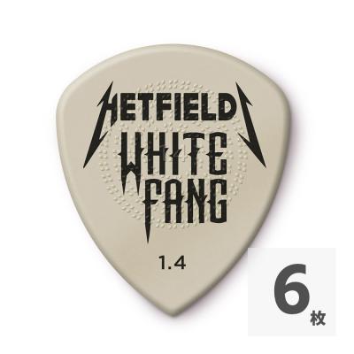JIM DUNLOP ジムダンロップ PH122P14 HETFIELD’S WHITE FANG CUSTOM FLOW PICK 6枚パック プレイヤーズパック ギターピック