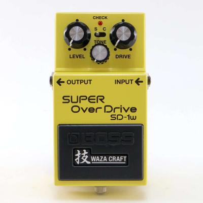 【中古】 エフェクター BOSS SD-1W SUPER OVER DRIVE WAZA CRAFTシリーズ オーバードライブ 技 正面