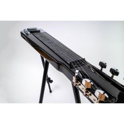 MASTER CRAFT マスタークラフト LSG-400 MBK Metallic Black エレクトリックラップスチールギター 斜めアングル画像