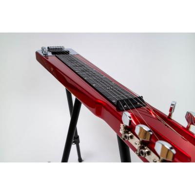 MASTER CRAFT マスタークラフト LSG-400 MRD Metallic Red エレクトリックラップスチールギター 斜めアングル画像