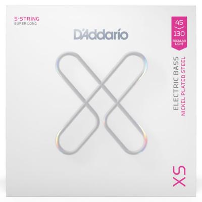 ベース弦 5弦ベース用 スーパーロング D’Addario XS Bass XSB45130SL Regular Light 5st Super Long 045-130 ダダリオ コーティング弦