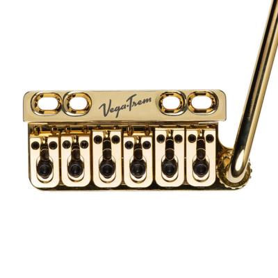 Vega-Trem VT1 Special standard Gold ストラト用リプレイスメントブリッジ 6穴タイプに対応 トレモロブリッジ ベガトレム