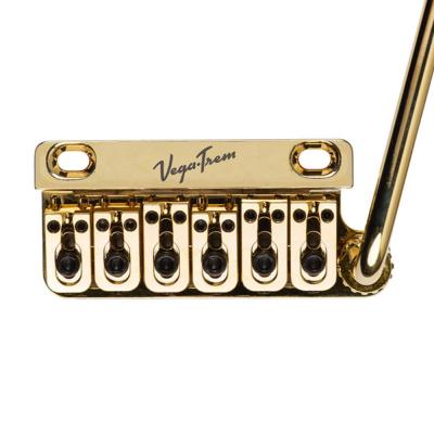 Vega-Trem VT1 Special 2-points Gold ストラト用リプレイスメントブリッジ 2点支持タイプに対応 トレモロブリッジ ベガトレム