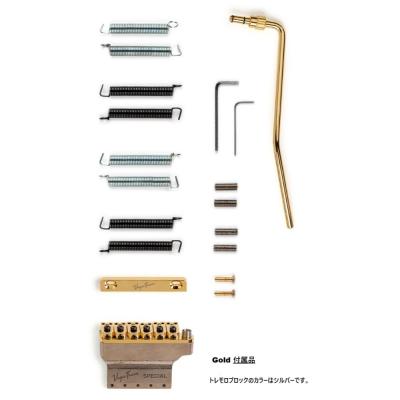 Vega-Trem VT1 Special 2-points Gold ストラト用リプレイスメントブリッジ 2点支持タイプに対応 トレモロブリッジ ベガトレム 付属品画像
