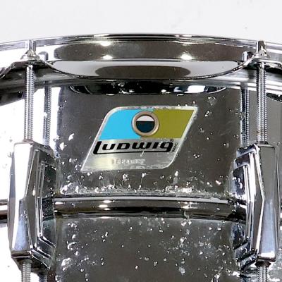 【中古】 スネアドラム ラディック Ludwig LM411 Supersensitive 14×6.5 スネアドラム ラベル