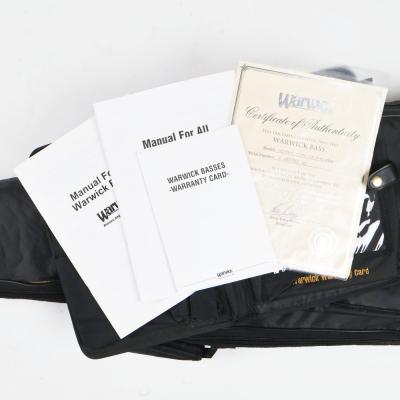 【中古】WARWICK ワーウィック Streamer LX 4st Nivrana Black Transparent Satin 2013年製 エレキベース 付属品画像