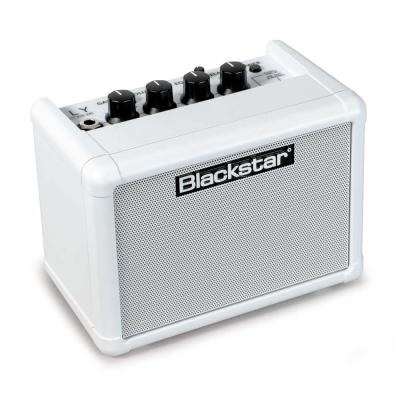 BLACKSTAR ブラックスター FLY 3 MONOCHROME フライ3 モノクローム ホワイト 小型ギターアンプ 左斜めアングル画像