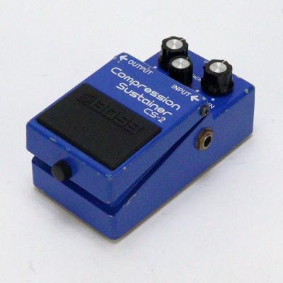 【中古】コンプレッサー エフェクター BOSS CS-2 Compression Sustainer Made in Japan ギターエフェクター 全体