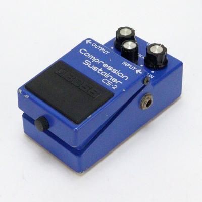【中古】コンプレッサー エフェクター BOSS CS-2 Compression Sustainer Made in Japan ギターエフェクター 全体