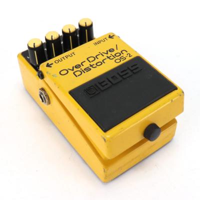 【中古】オーバードライブ ディストーション エフェクター BOSS OS-2 OverDrive Distortion ギターエフェクター 斜めアングル画像