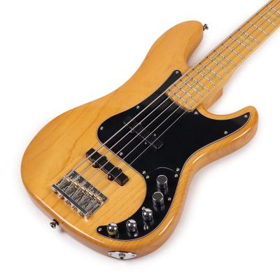 エレキベース BEE WING Standard 5st BW5ASH-VN 5弦/ASHボディー/Maple指板/Vintage Natural ビーウィング 日本製 ボディトップ