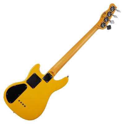 エレキベース BEE WING SHORT SCALE ALDER BW4SSL-YL 4弦 ショートスケール ALDERボディー Rosewood指板 Yellow ビーウィング 日本製 ボディバック画像