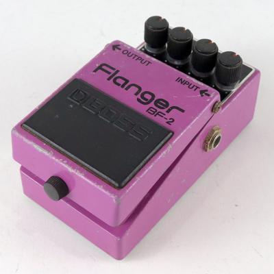 【中古】 フランジャー BOSS BF-2 Flanger Made in Japan Black Label ボス ギターエフェクター 全体
