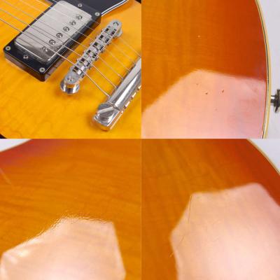 【中古】 エレキギター Fujigen MSA-HP Orange Burst MasterField 2008年製 フジゲン マスターフィールド セミアコースティックギター 日本製 ボディ傷