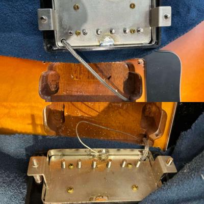 【中古】 エレキギター Fujigen MSA-HP Orange Burst MasterField 2008年製 フジゲン マスターフィールド セミアコースティックギター 日本製 内部