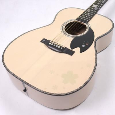 【中古】 アコースティックギター Headway HF-FUYUZAKURA’21 SF,S-ESU/ATB 2021年製 アディロンダックスプルーストップ ヘッドウェイ 冬桜 ボディ斜めアングル画像