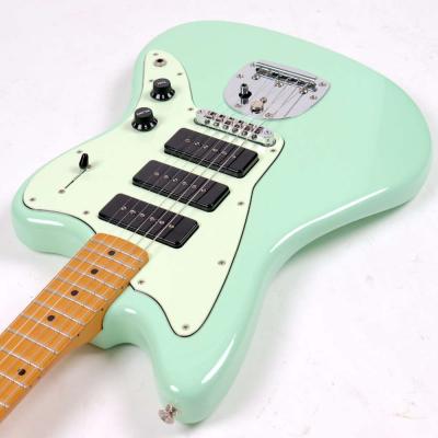 【中古】 エレキギター Fender Mexico Noventa Jazzmaster Maple Fingerboard Surf Green 2021年製 フェンダー メキシコ ジャズマスター カッタウェイ側