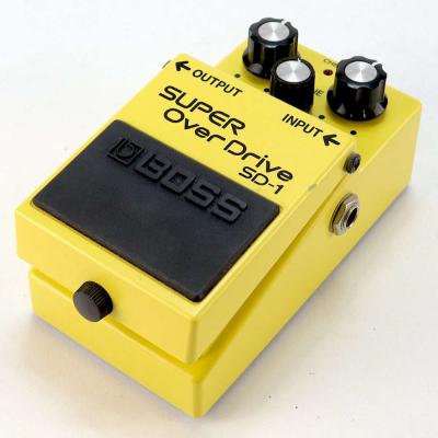 【中古】 スーパーオーバードライブ エフェクター BOSS SD-1 Super Over Drive ギターエフェクター 斜めアングル画像