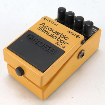 【中古】 アコースティックシミュレーター エフェクター BOSS AC-2 Acoustic Simulator ギターエフェクター 斜めアングル画像