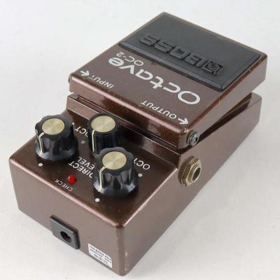 【中古】オクターブ エフェクター BOSS OC-2 Octave ギターエフェクター オクターバー リア斜めアングル画像