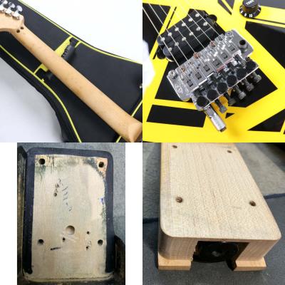 【中古】 エレキギター EVH Striped Series Black with Yellow Stripes 2013年製 Eddie Van Halen Signature Model エディ・ヴァン・ヘイレン 内部 傷