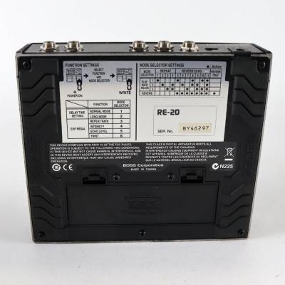 【中古】 スペースエコー エフェクター BOSS RE-20 SPACE ECHO ボス ギターエフェクター 裏面