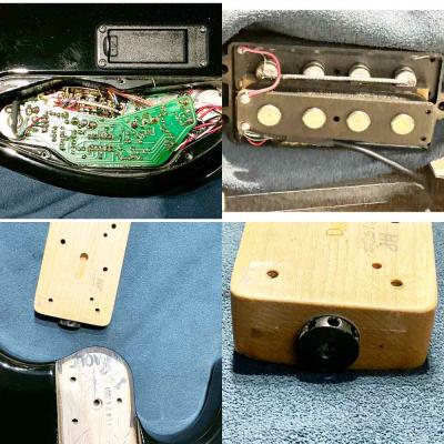 【中古】 MUSIC MAN ミュージックマン Sterling Black 2004年製 4弦エレキベース マッチングヘッド 傷