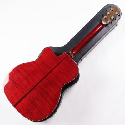 【中古】 アコースティックギター Headway HC-Custom Cherry Sunburst 2009年頃製 スプルーストップ フレイムメイプルバック&サイド ヘッドウェイ ボディバック画像