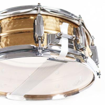 【中古】 スネアドラム ラディック Ludwig LB550K Bronze Phonic Hammered Bronze 14x5 ストレイナー 2