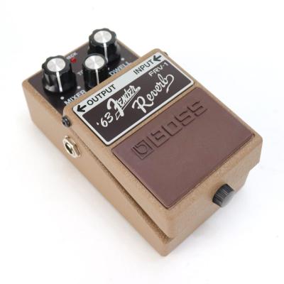 【中古】リバーブ エフェクター BOSS FRV-1 63 Fender Reverb ボス リヴァーブ エフェクター 斜めアングル画像