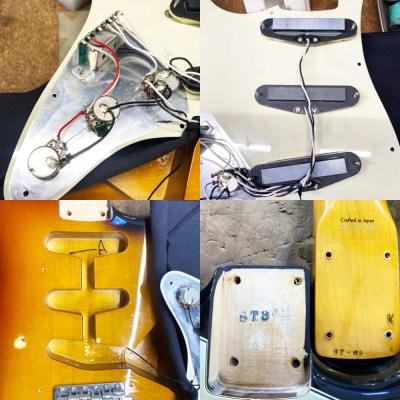 【中古】 エレキギター Fender Japan ST62-66DMC 3TS (ST62-DMC) 2007年頃製造 Dimarzio Collection(ディマジオコレクション)ピックアップ搭載 バスウッドボディー 内部