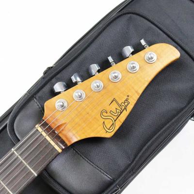 【中古】 エレキギター Suhr JST Classic S Antique SSH Black with Tortise Shell Pickguard Light Aging Roasted Flame Maple Neck 2019年製 サー クラシック レリック Aged ヘッド画像