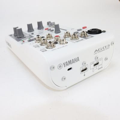 【中古】 ミキサー ヤマハ YAMAHA AG03 mk2 W ライブストリーミングミキサー ホワイト 詳細画像