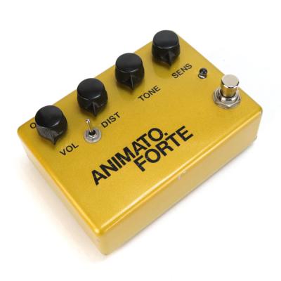 【中古】HUMAN GEAR ANIMATO FORTE MOD ファズ ディストーション ギターエフェクター 斜めアングル画像