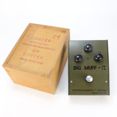 【中古】 ビッグマフ ELECTRO-HARMONIX SOVTEK Big Muff π Russia Army Green Bubble Font ファズ ディストーション ギターエフェクター